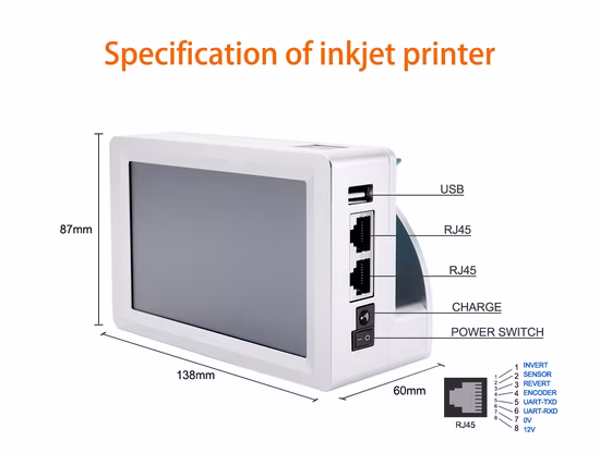 Docod OEM/ODM T110-M Impresora Tij Impresora de inyección de tinta térmica para fecha de caducidad